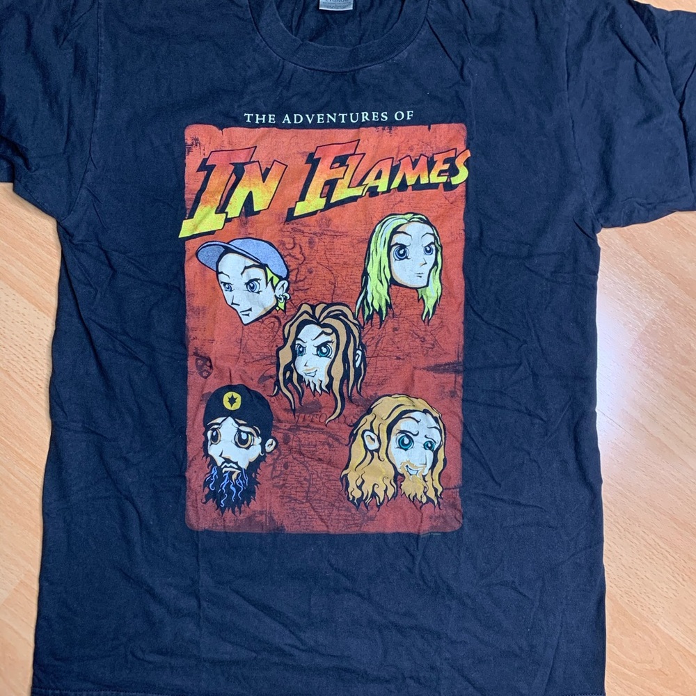 Band tee the adventure of in flames